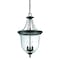 Homeroots 25.38 x 14.25 x 14.25 in. Belle 3-Light Matte black Hanging Light 398030 - alternate 1